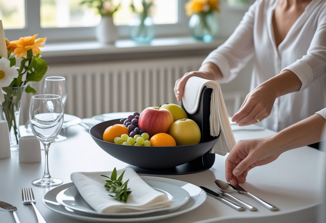 Saadan skaber du en stilfuld borddaekning med en servietholder til din frugtskaal Saadan skaber du en stilfuld borddaekning med en servietholder til din frugtskaal